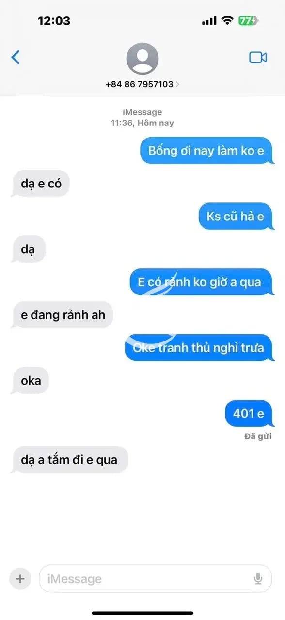 Đi em nó mấy lần nay mới có thời gian viết cho e, e nó nhẹ nhàng tình cảm, hàng 