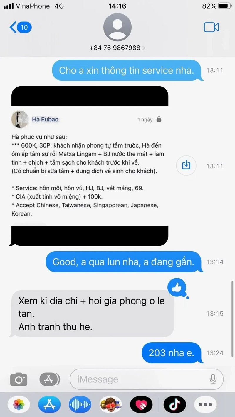 đã gặp em Trúc Hà là phải nói về service của em, phải nói là đỉnh bậc nhất cái S